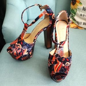 Jessica Simpson Dany T-Strap Platform Sandals